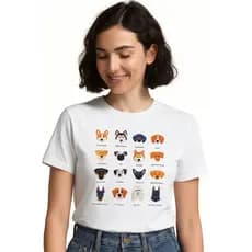 Baby Look Dogs Cahorro Pets 100% Algodão Corgi