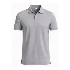 Camisa Polo Masculina Cinza Mescla Confortável, Casual e Uniforme Profissional