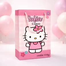 Sacolinha Hello Kitty personalizada PEGUE E MONTE