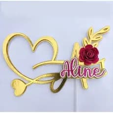 Topo de bolo personalizado para aniversário
