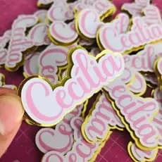 Aplique personalizado com nome