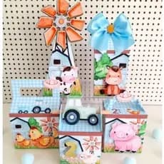 kit caixas fazendinha menino | aniversário fazendinha
