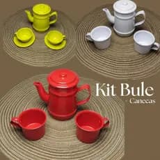 Kit Mini Bule com 02 canecas Charme e Elegancia