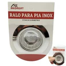 Ralo Para Pia Inox Em Aço Inox com Borda