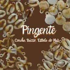 Pingente Concha, Búzios, Estrela do Mar, 50 gramas, artesanato em geral.
