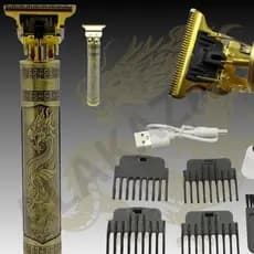 Máquina de Cortar Barba e Cabelo Profissional Dragão – Recarregável, Potente e Portátil