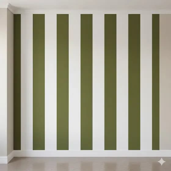 Papel de Parede Adesivo Decorativo Listrado Clássico Branco e Verde Várias Opções