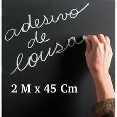 Papel Parede Adesivo Lousa Preta Quadro Negro Fosco Escrever Desenha Decoração Decorativo Giz