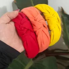 Tiara de Nó Linho Turbante Handband Tendência