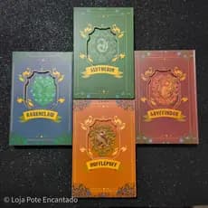 Caderno Harry Potter Brasão das Casas Capa Dura