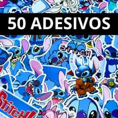 50 Adesivos Stitch Impermeáveis em Vinil