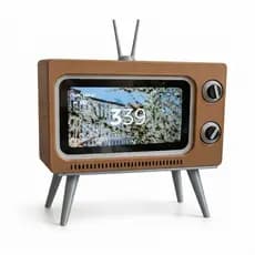 Suporte Retro para Echo Show 5 3ª Geração Base Alexa Decoração Vintage Setup Casa
