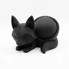 Suporte Alexa Dot 3 4 5 Raposa Deitada Decoração Quarto Sala