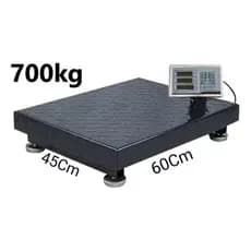 Balança De Plataforma Digital Sem Mastro 700Kg Bateria Pronta Entrega