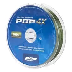 Linha de Pesca Multifilamento 4X POP – 4 Fios – Verde 100m – Alta Resistência (Várias Medidas)