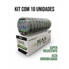 Linha Monofilamento Max Force – Caixa com 10 Un 100m – Várias Medidas