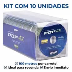 Linha Multifilamento POP 4X – Caixa com 10 Unidades 100m – Várias Medidas