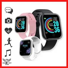 Relógio Digital Smartwatch Inteligente D20 PRO Y68 Com Marcação De Batimentos Cardíacos Resistente À Água