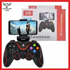 Controle Gamepad Bluetooth Sem Fio para Celular Android iOS com Suporte Ajustável