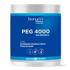 Peg 4000 Polietilenoglicol Puro 500g Ultra Fino Super Soluvél Micronizado