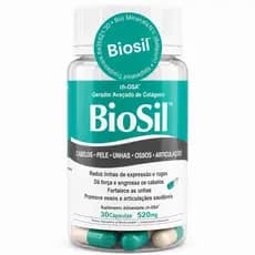 BIOSIL 30 CAPSULAS Cabelo Pele Unhas Ossos e Articulações Silício Organico
