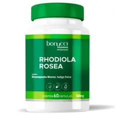 RHODEOLA ROSEA 300MG 30 CAPSULAS FOCO DISPOSIÇÃO FADIGA MENTAL E FISICA VEGANA