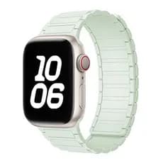 Pulseira magnética de silicone adequada para relógios iPhone, Apple Watch 1-11 geração/Ultra 1-3/SE3