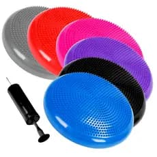 Almofada Azul Disco Equilíbrio 33cm Inflável 150kg Exercícios Fitness Pilates