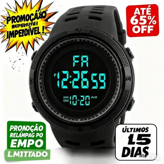 Relógio Esportivo | Desconto 65% Promoção Imperdível🔥