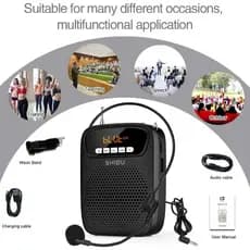 Alto-Falante Portátil SHIDU/Para Professores , Vendas , Guias Turísticos/Bateria Com Duração De 12 Horas/Volume Sem Ruíd