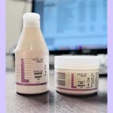 kit shampoo e máscara da europa para tratamento pós progressiva, pós química, para manter cabelo liso, para cabelo cresp