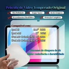 Película de Vidro Temperado iPad 7-10/A16 e  Air– Proteção Premium