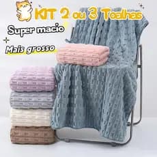 2/3 Toalha de Banho Microfibra Coral 70x140cm，toque Macia, Leve, Alta Absorção e Secagem Rápida
