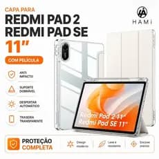 Capa acrílico para Redmi Pad 2 2025/Redmi Pad SE 11"（2023）com Caneta, Película, Suporte e Magnética