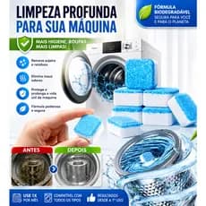 Pastilhas Limpa Máquina de Lavar 12/24/36 Unidades Efervescentes Antiodor para Limpeza Profunda