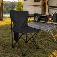 Cadeira Dobrável Metal Nylon Importada Praia Camping Pescaria com Bolsa Transporte Premium