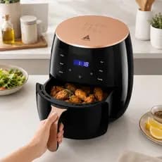 Air Fryer Premium Painel Touch Fritadeira Sem Óleo 3,5l 1400w - 110v ou 220v