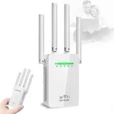 Repetidor e Roteador Wi-Fi 2800Mbps 4 Antenas Amplificador de Sinal Goldenultra GT-38