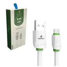Cabo De Celular Dados e Carregamento 2 Metros 2.4A Tipo-C Iphone Lightining V8 Micro-Usb Goldenultra