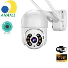 Câmera De Segurança Inteligente Externa Resistente a Água A8 Full HD WiFi ISCEE