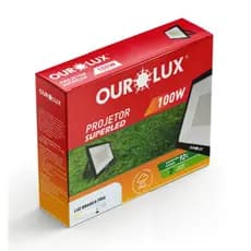 Refletor LED Ourolux 10w, 20w, 30w, 50w e 100w