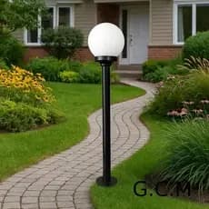 Luminária Globo de Vidro 15x30cm – SEM LÂMPADA E SEM POSTE