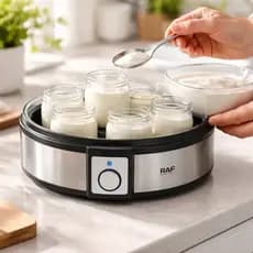 Maquina Elétrica de Iogurte Grego Natural 7 Potes Raf 220V