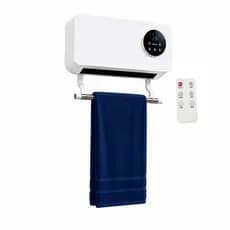 Aquecedor de Parede Portátil 2000W com Suporte Toalha 220V