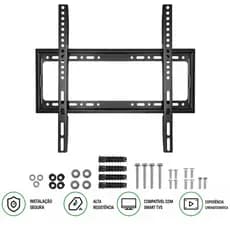 Suporte de Tv Fixo Com Nivel de Bolha Para Parede Compatível Tv Smart Led Lcd