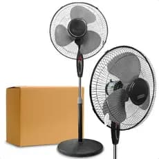 Ventilador de Pedestal 127V 45W 3 Pás Altura Regulável Ventilação Potente