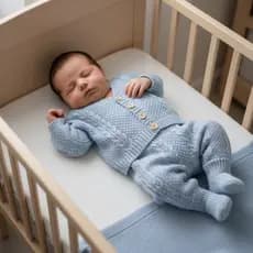 Roupa Infantil Menino Bebê RN Saída Maternidade Tricô Luxo Recém Nascido Presente Enxoval Completo Chá de Bebê