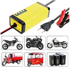 Carregador De Bateria 12v 2A  Automotivo E De Motocicleta Inteligente