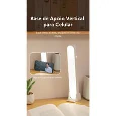 Luminária de Mesa Magnética LED Recarregável Ajuste de Brilho Para Estudo Armário