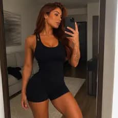 Macaquinho Fitness Feminino Suplex Power Alta Compressão Com BojoZero Transparência Cruzadas Academia